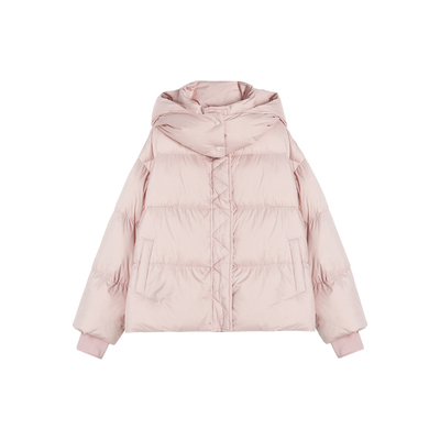 11-21H C 新款简约宽松面包服小个子连帽羽绒服 M14