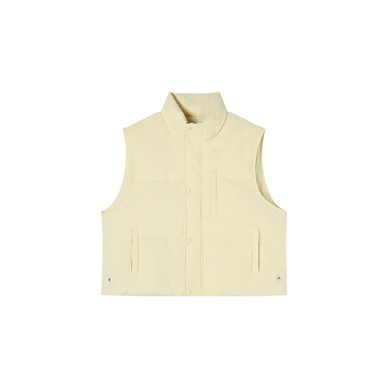 11-6H C 新款简约立领宽松休闲羽绒马甲 M21