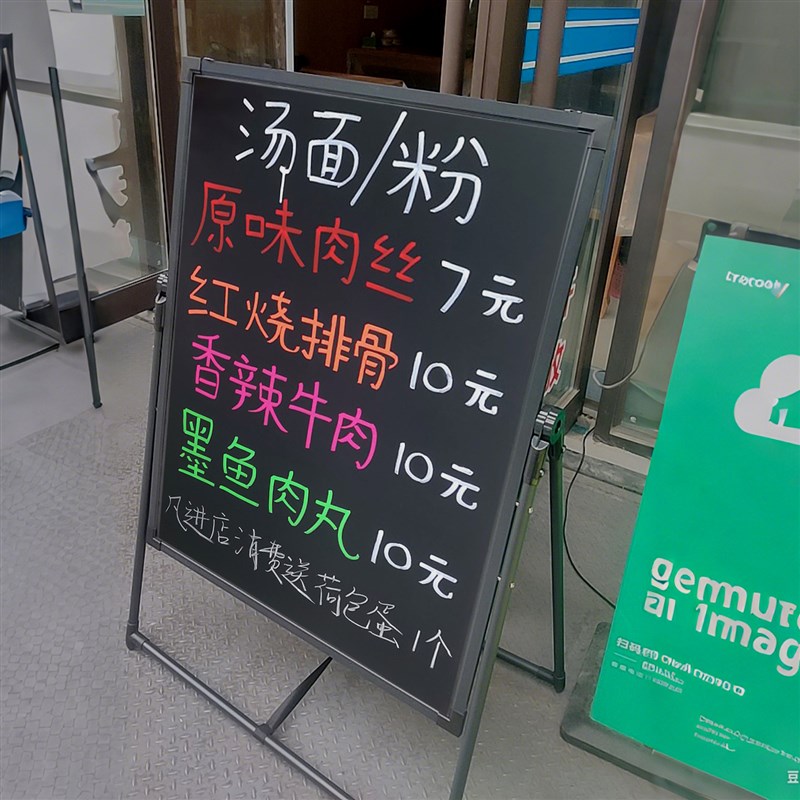 支架式小黑板店铺用店门口立式落地广告牌手写发R光菜单展示牌招