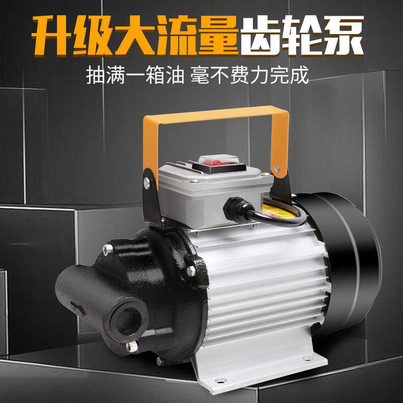 甄选厂家直销手提齿轮泵微型卸柴油液压机油24v220v粘度电动抽油