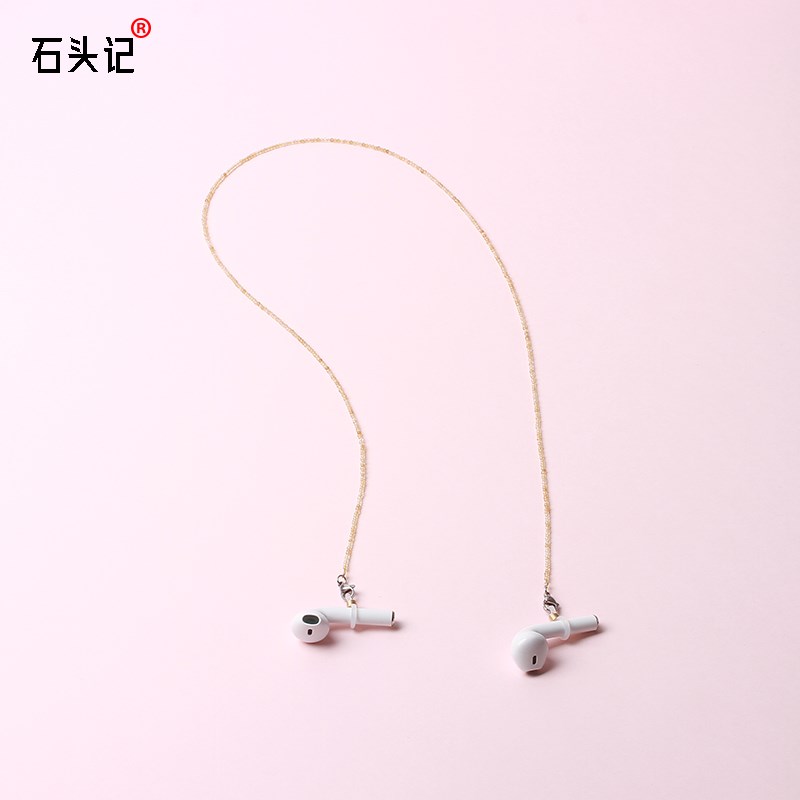 黄水晶眼镜链女挂脖网红链子潮人时尚复古防滑绳眼睛墨镜带链条