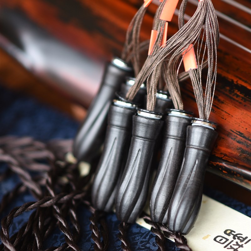 【律和古琴研习社】不打滑的听松琴轸紫光檀.红酸枝.小叶紫檀