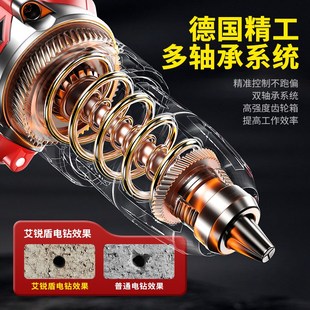 手电钻家用套装多功能充电式电钻带冲击钻大功率锂电池五金收纳箱