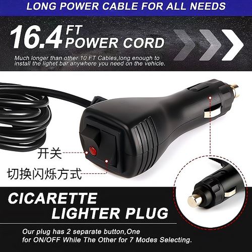 超亮LED车顶红蓝爆闪灯救援拖车应急开道长排工程车12v/24v警示灯
