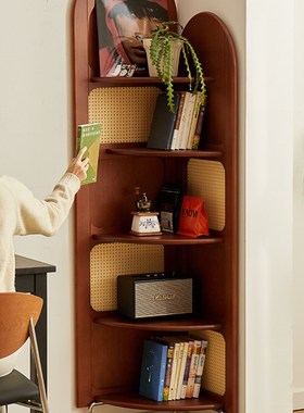 Bol角柜中世纪覆古风格角储物架书架卧室客厅沙发三角形储物架角