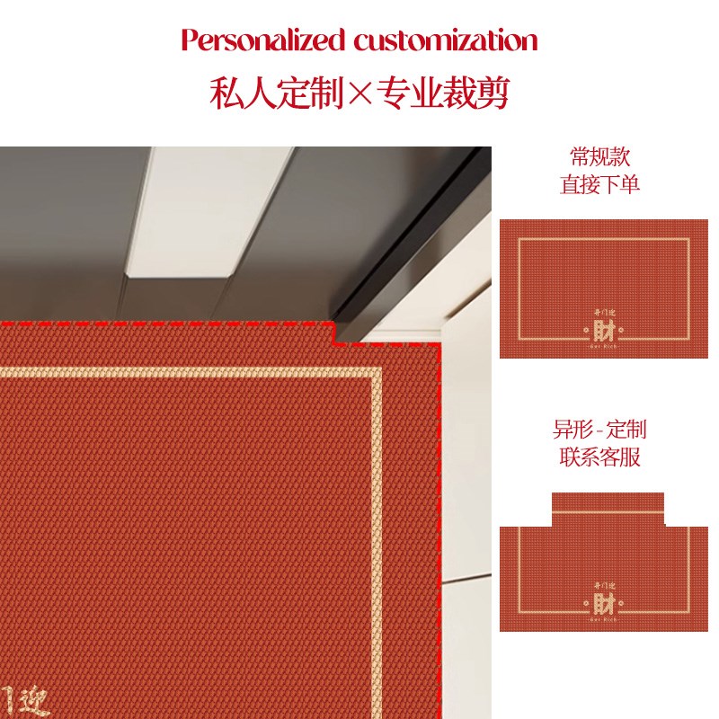 X入户门地垫进门地毯2024新款进门脚垫门前门口门垫入门户家用玄