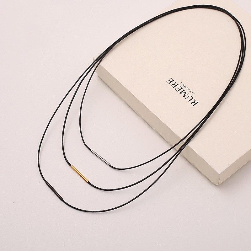 1.0mm细项链绳穿小孔吊坠挂绳男女本命年红绳黑皮绳挂件绳