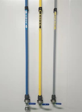 压缩空气蓝色灰色黄色铝合金快装节能超级管道,三通弯头配件齐全