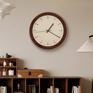 法式中古风餐厅挂墙时钟创意高级感客厅家用装饰挂钟艺术钟表美学