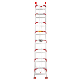 铝合金伸缩梯子6米7米8米9米加厚家用升降梯单面直梯子户外工程梯