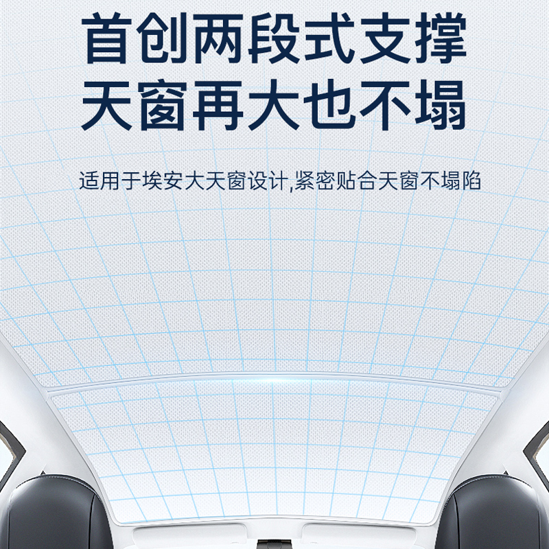 适用于广汽埃安splus天幕遮阳帘埃安Y/Vplus全景天窗防晒隔热挡板