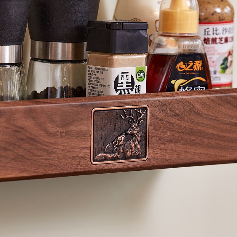 厨具挂钩免打孔多功能壁挂式挂杆调味料收纳架墙上置物架铲勺挂架