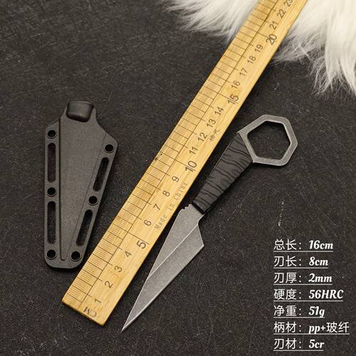 阳江刀具露营直颈战术小刀