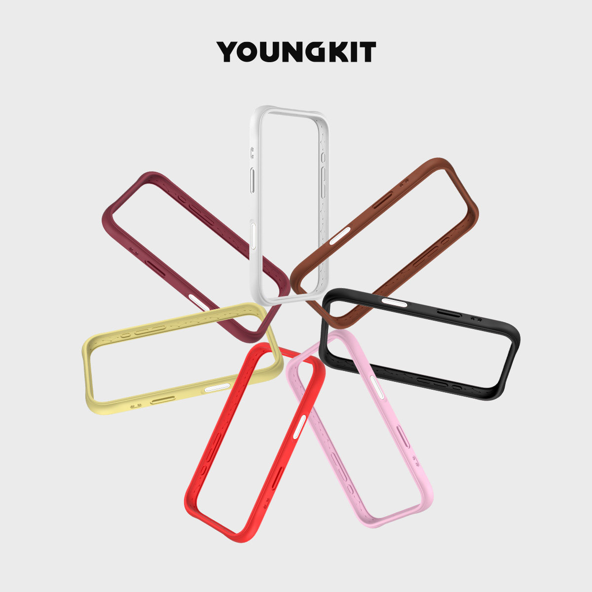 「中框」YOUNGKIT猿气 动感II系列适用iphone苹果17/16/15/14promax/pro手机壳边框液态硅胶相机按键全包,3C数码配件,手机保护套/壳,淘宝优惠券,粉丝福利购,淘宝优惠卷