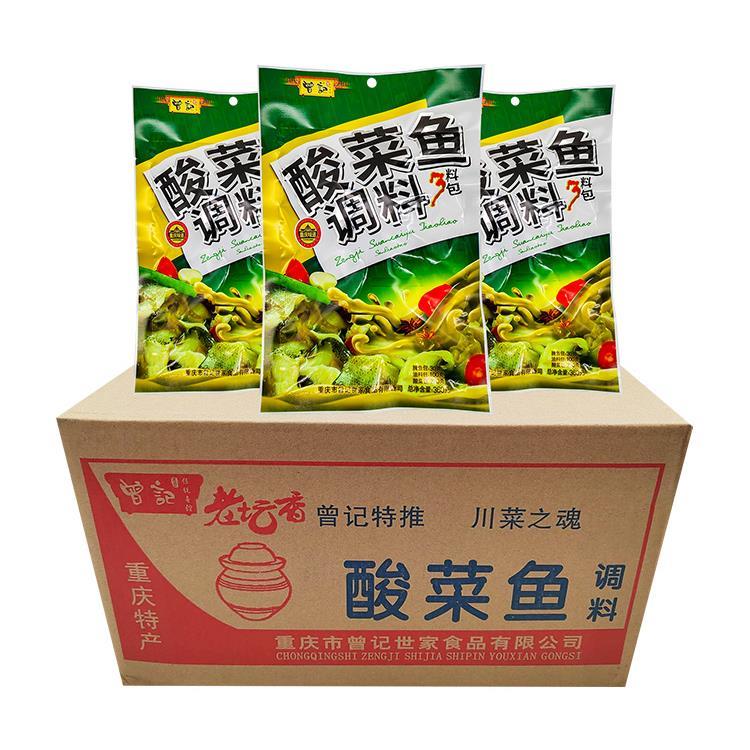 曾记酸菜鱼360g袋装盛唐曾记老坛酸菜鱼调料3料包酸菜粉丝汤餐饮