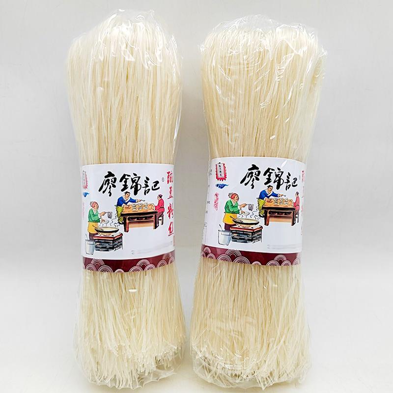 廖锦记豌豆粉丝400g细粉银丝粉花甲粉丝酸辣粉粉条四川特产包邮