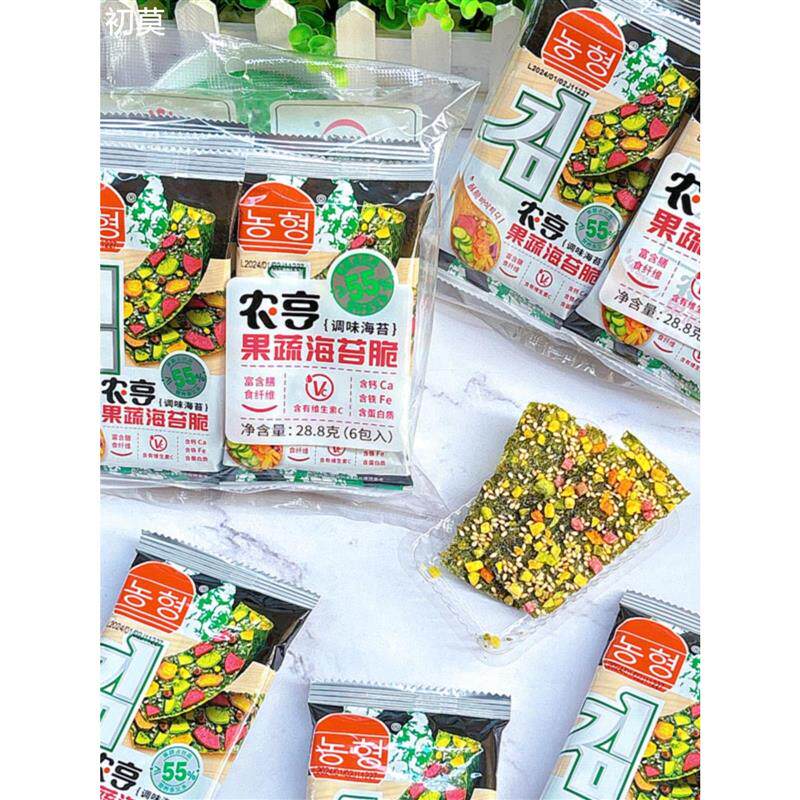 农亨果蔬海苔脆28.8克含6