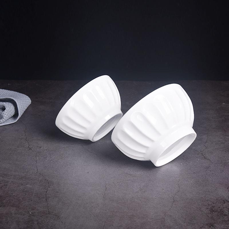 新品纯白色陶瓷面碗烩面碗