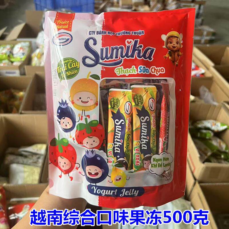 越南原装综合水果味果冻500克 休闲零食包邮