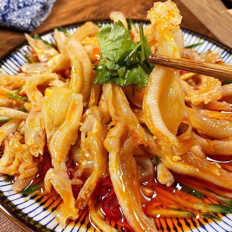 新货新鲜带骨鸭爪冷冻有骨鸭掌生鸭爪子生鲜鸭脚食材鸭货商用