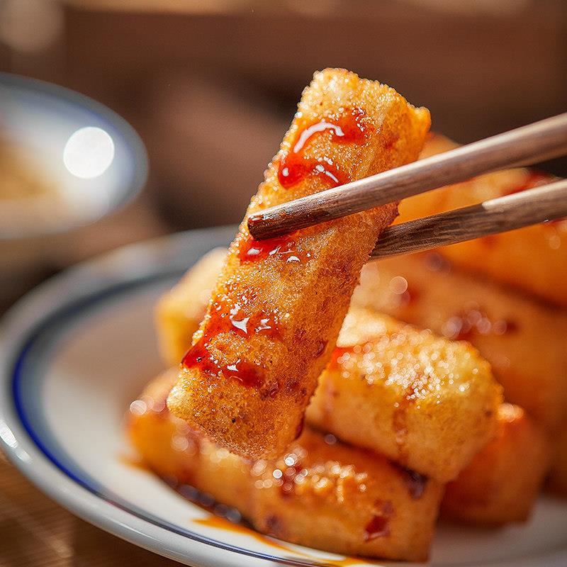 新货安井红糖糍粑手工纯糯米油炸年糕特色半成品美食小吃驴打滚麻