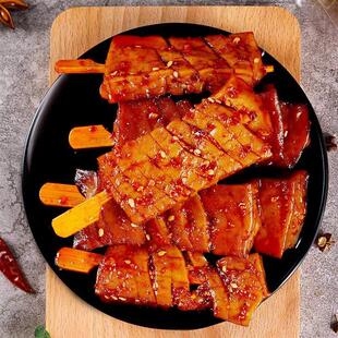 现货湖南特产武冈卤豆腐干子兰花串素肉卤味麻辣零食小吃解馋辣条