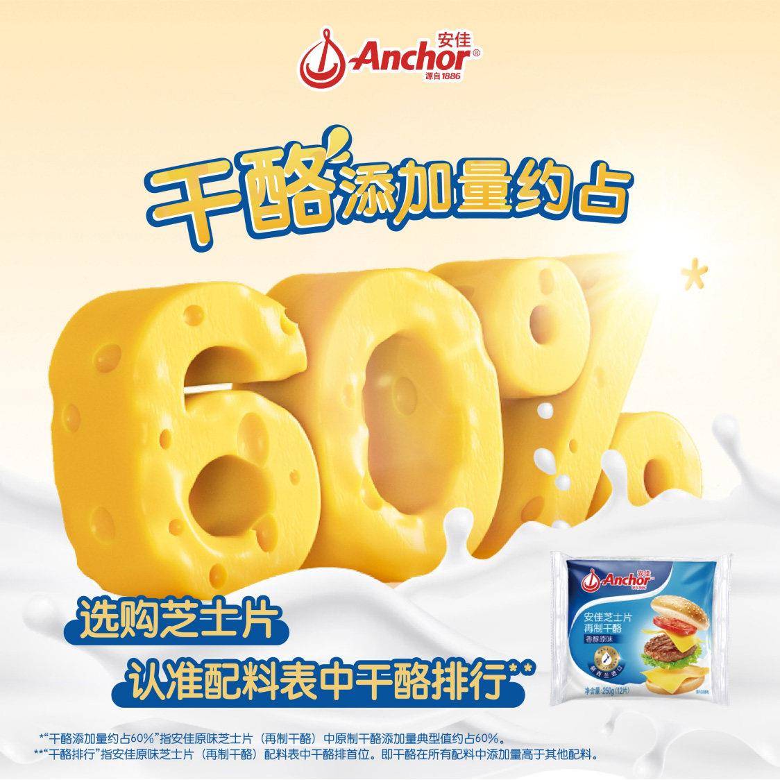 新货安佳芝士片即食三明治泡面专用12片奶酪片早餐做三明治的材料