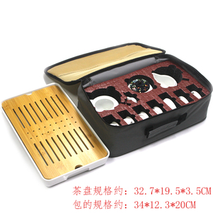 便携包日式 白瓷旅行茶具套装 户外简约迷你家用外出功夫泡茶壶茶杯