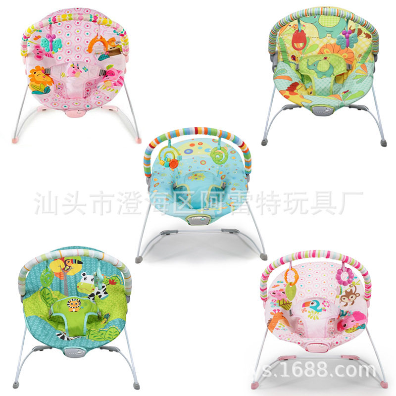 批发婴儿摇椅0-36个月宝宝多功能震动摇床儿童休闲摇椅安抚躺椅