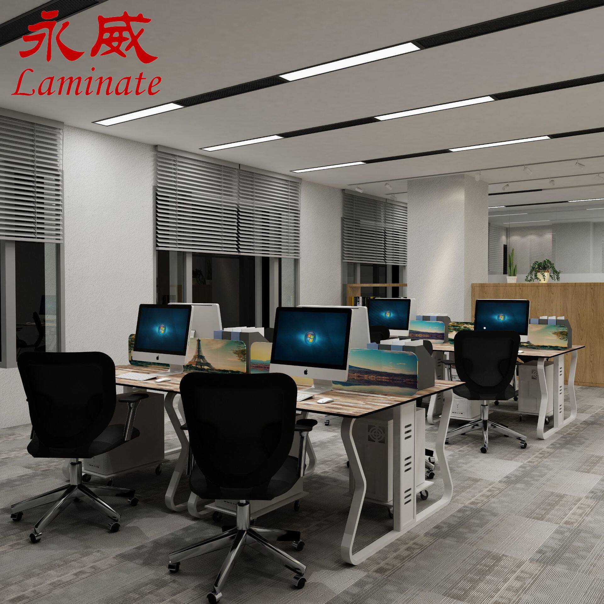 永威抗倍特一代板办公室办公桌桌面移动拼接电脑桌面多功能洽谈桌