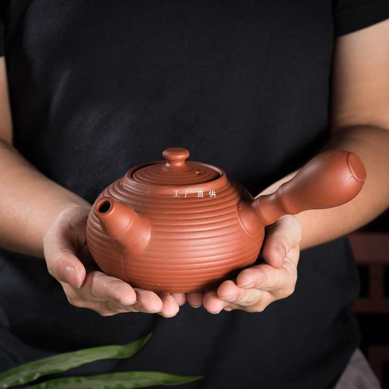 批发铁提梁壶手把壶明火煮水耐热长柄横把茶壶功夫紫砂侧把壶煮茶