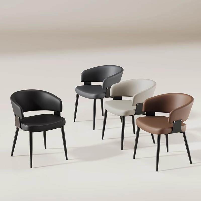 意式餐椅家用餐厅椅子轻奢高级感客厅吃饭凳子靠背2026新款餐桌椅