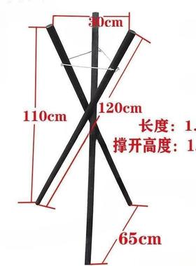 开业花篮盆架假花花木质三角花店落地三叉插鲜花架子花架三脚架代