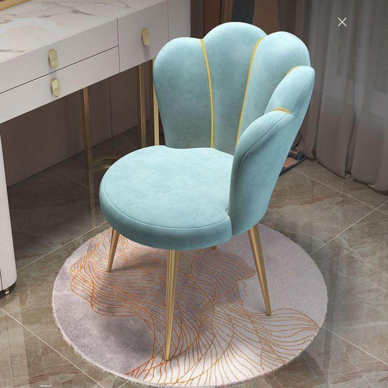 家用轻奢化妆椅子卧室宿舍舒适久坐书桌靠背椅子网红美甲梳妆凳子