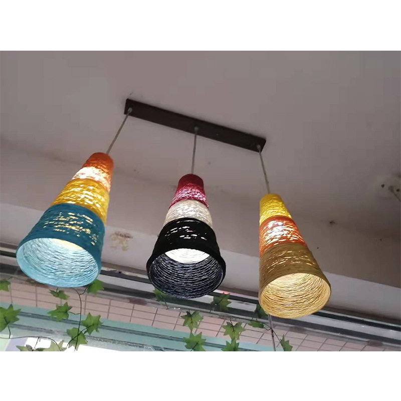 丹徒区现代简约田园风格竹编吊灯中式竹编吊灯饭店茶楼民宿麻球灯