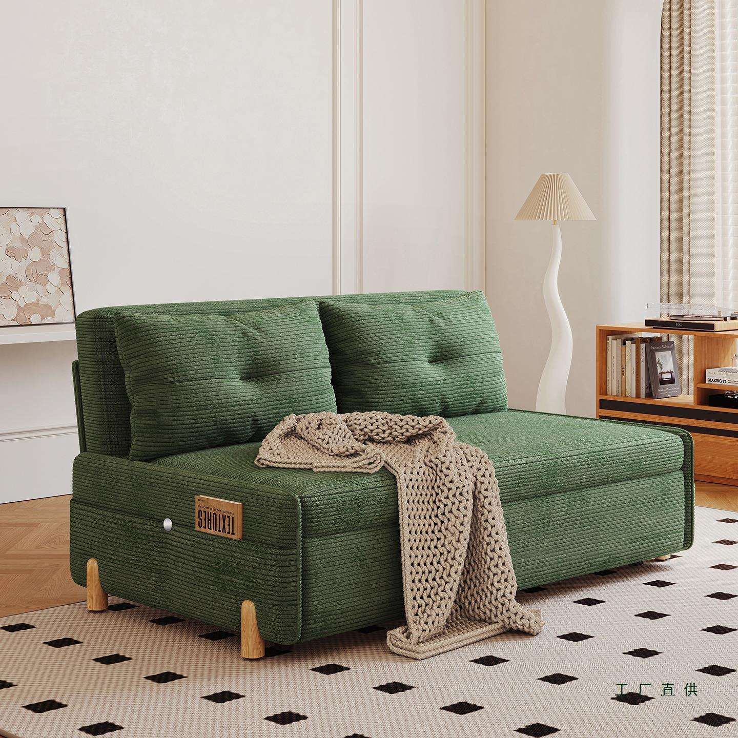 沙发床可折叠两用小户型客厅多功能双人单人网红款阳台伸缩推拉床