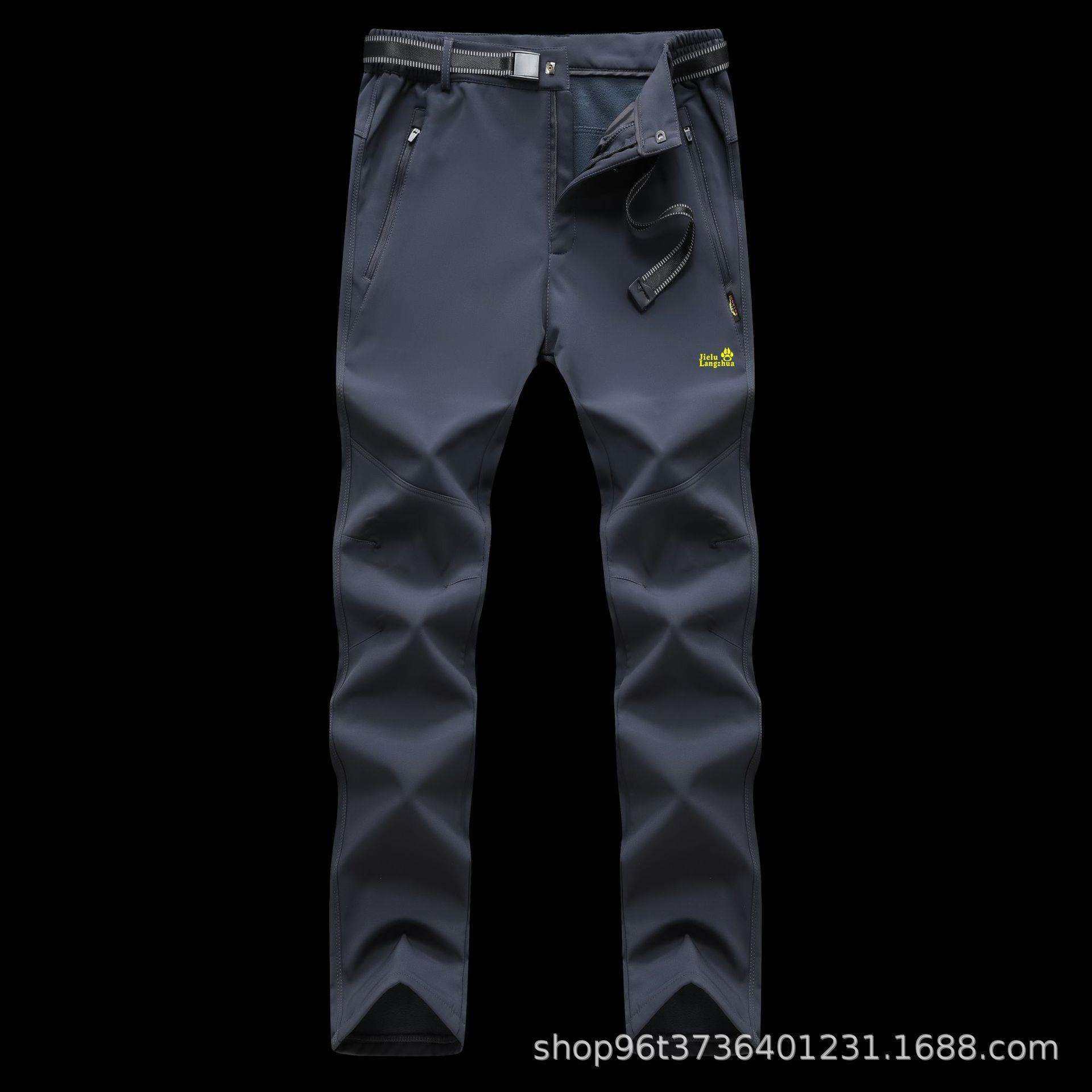 狼爪捷陆户外情侣冲锋裤防风保暖长裤防寒耐磨潮流连帽工装