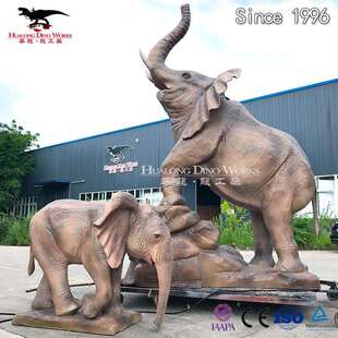 仿真机械电动黄河古象可动可发声景区森林主题IP乐园旅游引流