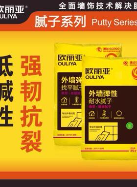 外墙弹性找平腻子LOY-1205OLY-1206补墙膏欧丽亚防水高粘