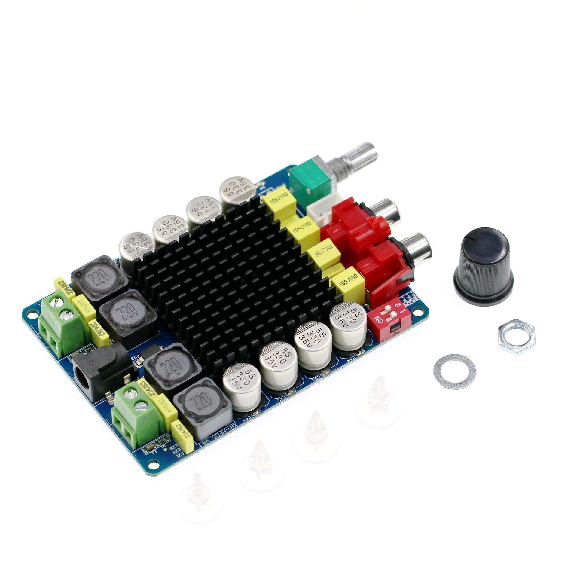 TDA7498功放板大功率数字功放板2X100W电脑功放双声道立体声