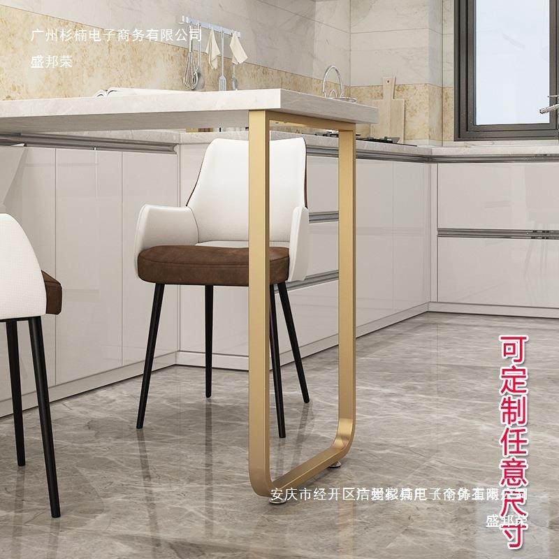 脚支持单边美式书桌桌架底座搭边支撑桌腿支架铁艺吧台橱柜餐台脚