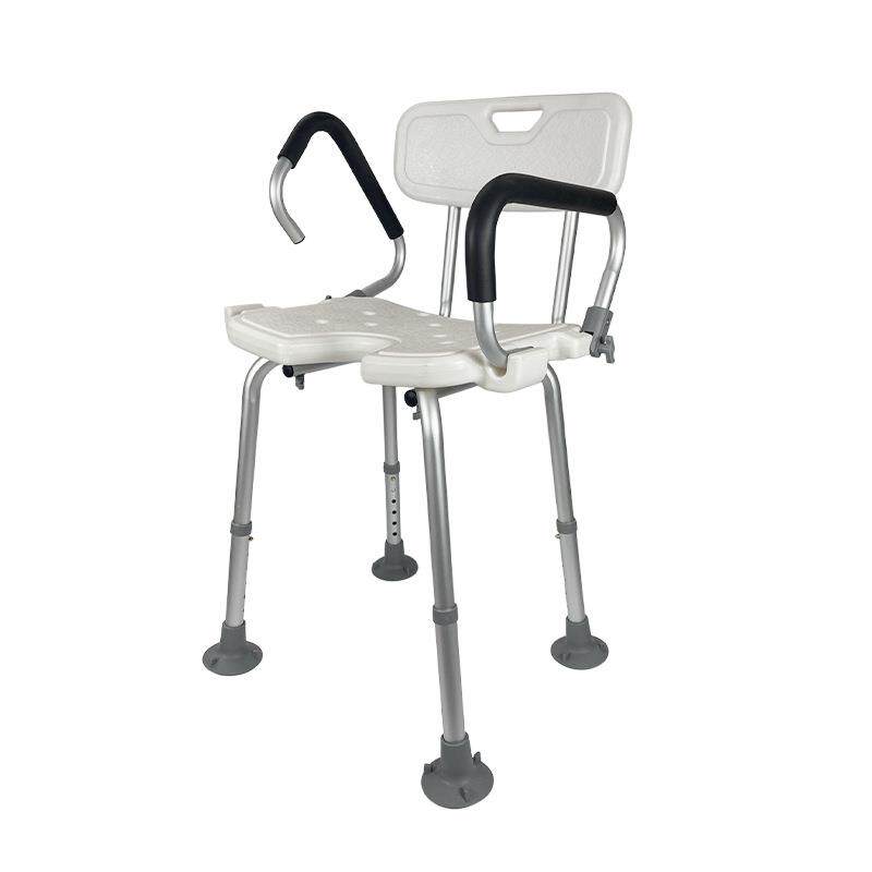 新款铝合金老人孕妇坐浴凳淋浴椅防滑可调节卫生间浴室凳扶手可抬