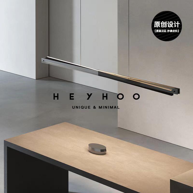 意式极简餐厅吊灯现代简约高端设计师时尚光影艺术玻璃吧台岛台