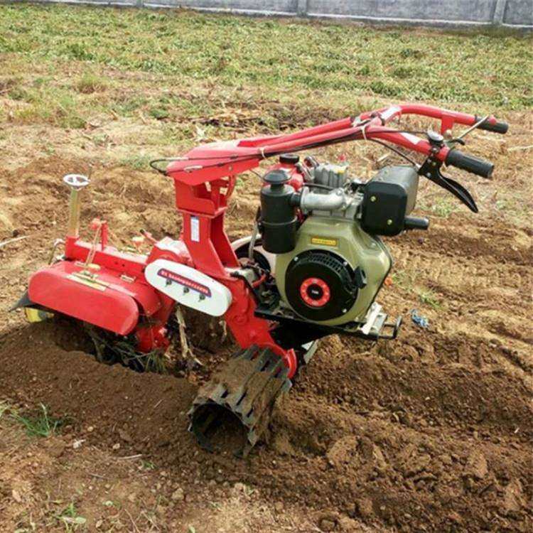 多功能四驱微耕机自走式田园管理机柴油小型旋耕耕地开沟培土机