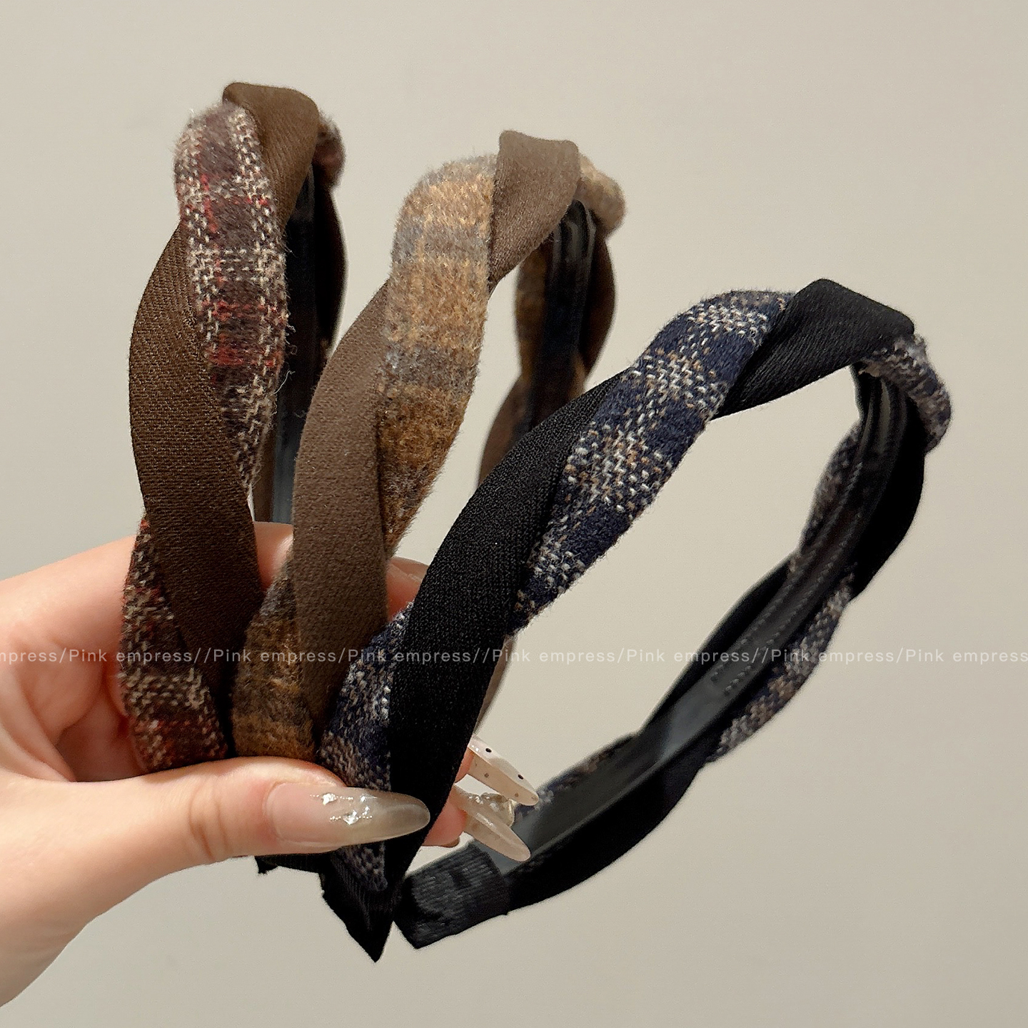 美拉德细发箍女2026新款高级感显脸小减龄头箍高颅顶秋冬洗脸发卡