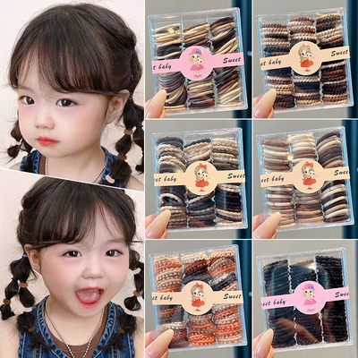 婴儿拇指发圈不伤发发绳头饰儿童高弹力不伤发皮筋宝宝扎头发头绳