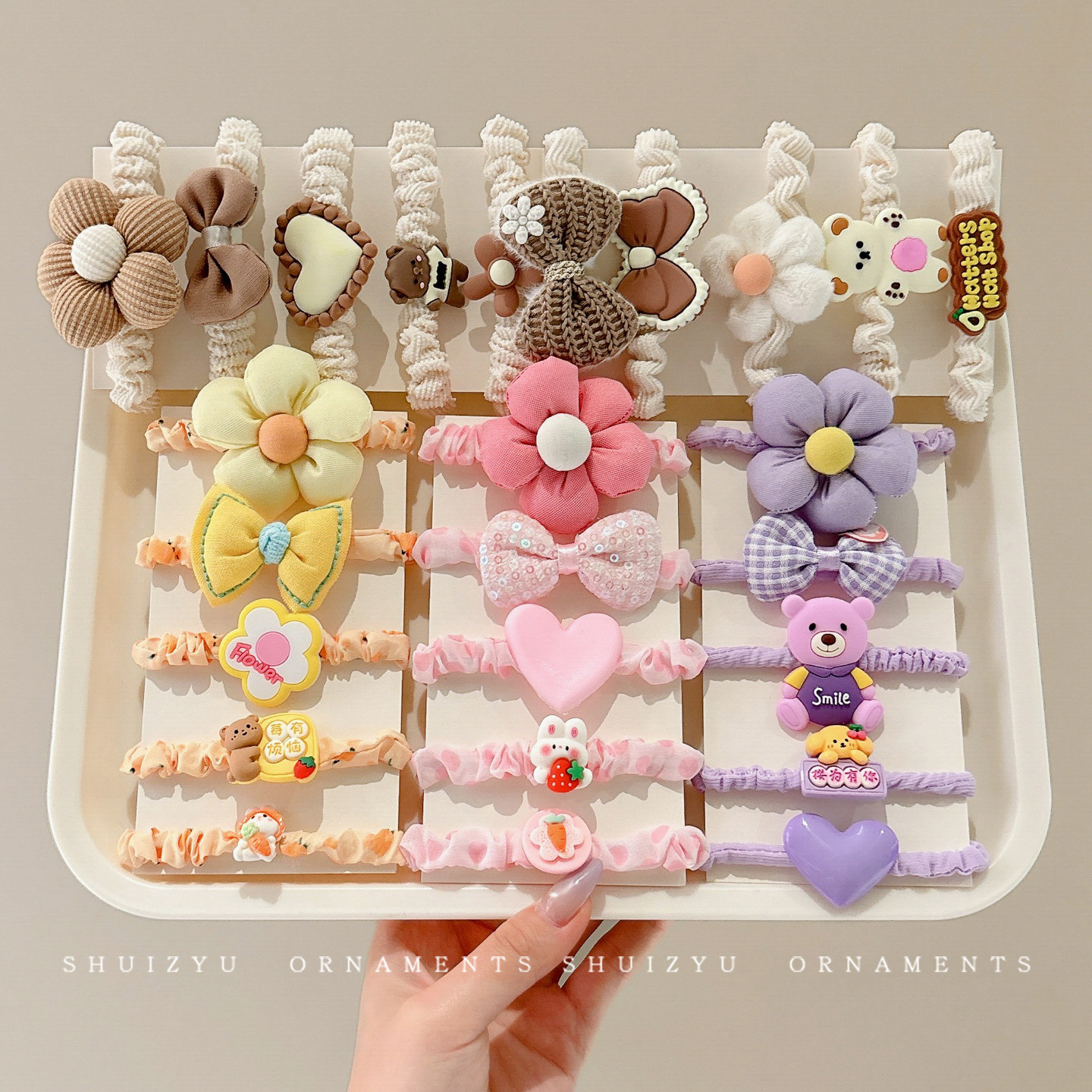 儿童发圈不伤发高弹力头绳小女孩宝宝发绳头饰女童扎头发皮筋发饰