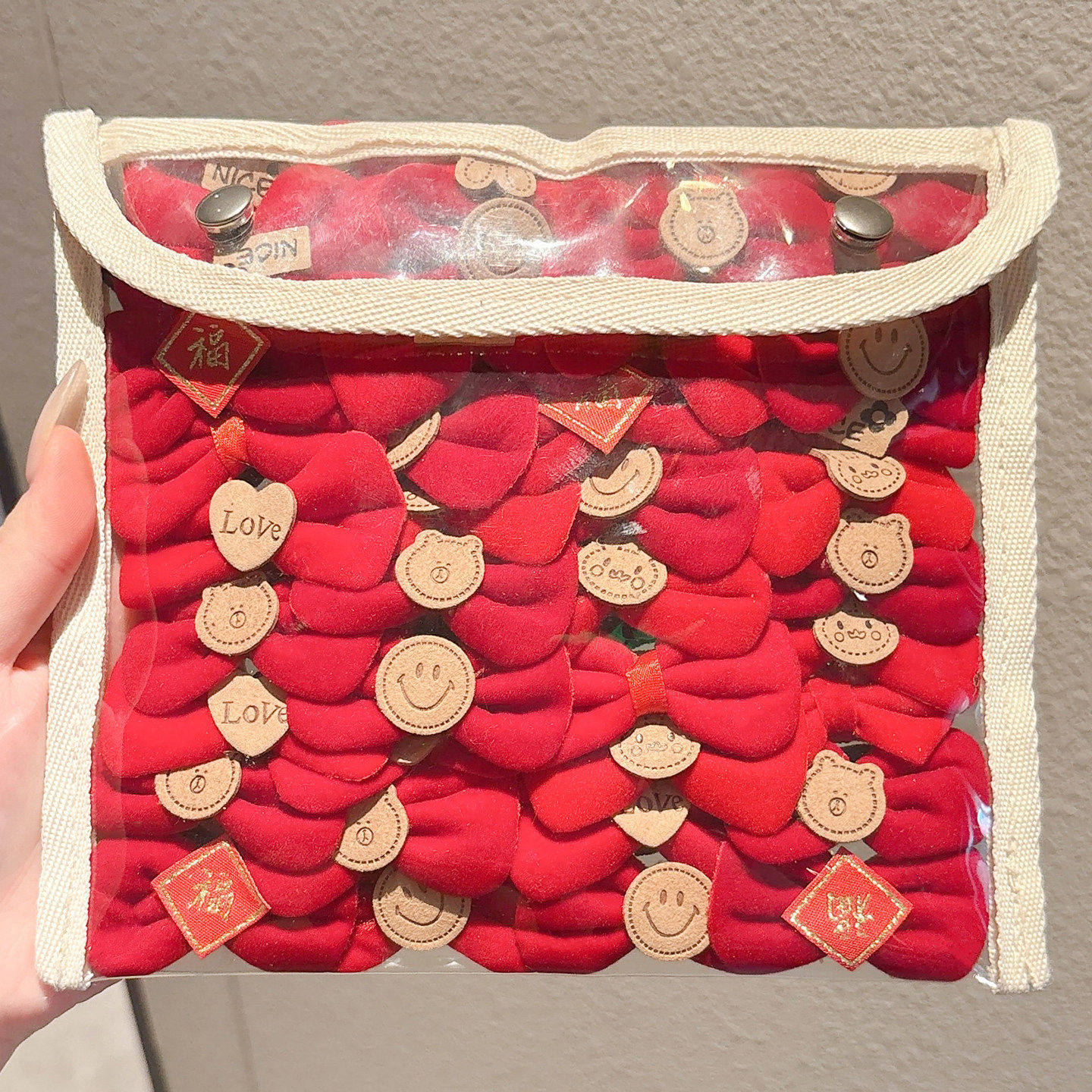 儿童可爱蝴蝶结发圈女童新年红色扎发头绳皮筋高弹力耐用发绳头饰,饰品/流行首饰/时尚饰品新,发饰,淘宝优惠券,粉丝福利购,淘宝优惠卷