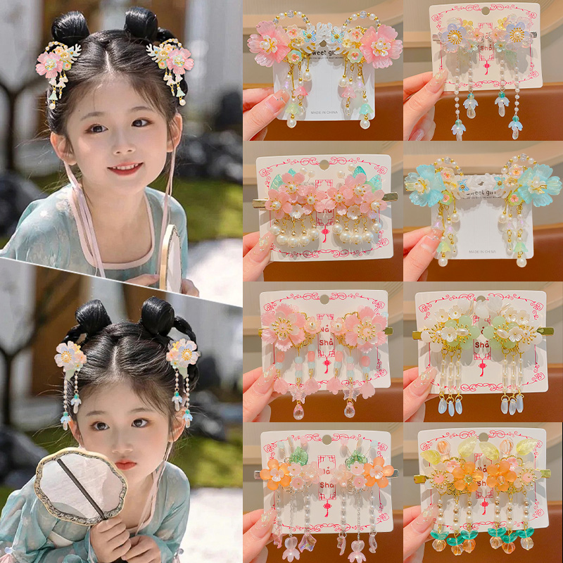 古风汉服夹子头饰女孩女童