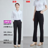 女秋夏职业西装 工作裤 裤 西裤 直筒长裤 银行正装 气质免烫显瘦裤 子